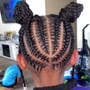 Men Crazy Design Cornrows