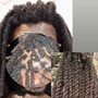 Micro Starter Locs with Braiding Weave