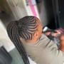 Medium Feed ponytail Braids