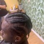 Locs retwist (half head )