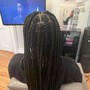 Full head feed -in cornrows/ lemonade/straight back