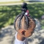 Kid's Braids small with beads style