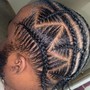 Men Crazy Design Cornrows