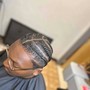 Shampoo natural hair cornrows