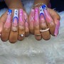 NAIL ART on 2 fingers