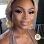 Prom Makeup Glam style with mink lashes