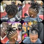 Retwist and shampoo- Half