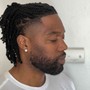 Mens twist with added hair