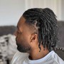 Mens twist with added hair