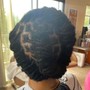 Loc Re-twist (Palm Roll)