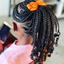 Braided updo with hair added