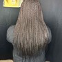 Medium Knotless boho Braids w/ human hair