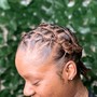 Ear to Neck Retwist and Simple Style (Full Head