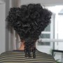 Flat Twisted/Braided updo (natural hair)