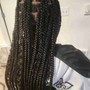 Boho Box Braids (natural hair) Medium Size