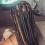 Large boho knotless braids butt length