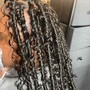 Large boho knotless braids butt length