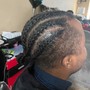 Cornrows without extension added