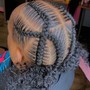 Kriss  Kross knotless. Braids