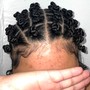 Large Bantu Knots