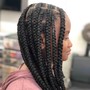 Large Knotless Box Braids