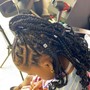 KidsBraids W/ Knotless plats in the back