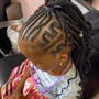 KidsBraids W/ Knotless plats in the back