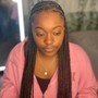 Tribal / Fulani Braids / 2 Layered Braids (Medium, Butt Length, 72")