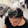 Large Feed-In Cornrows