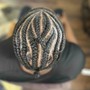 Freestyle Braids (shaved back and sides)