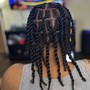 Side braids w/ Kinky Twist