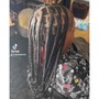 Small box braids (waist length)