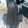 Human boho knotless Braids (medium shoulder-mid back length)