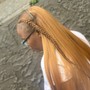 Color braiding hair