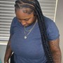 Male box braids full head