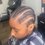 6-8 Feed in Braids