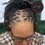 Loc Retwist& style mid back