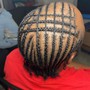 Straight back small-feedin braids