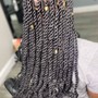 Straight back braids