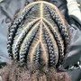 Natural hair plaits (Freestyle)