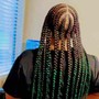 Smedium knotless box braids