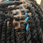 Large, medium, smedium, small and xsmall Knotless Braids