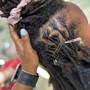 Locs/ Dreads Retwist - Man Bun or Cut Sides