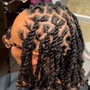 Medium, shoulder length Knotless Braids