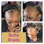 Knotless Box Braids(sides and back shaved)