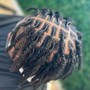 Loc Retwist- Ear to Chin Length