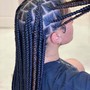 Cornrows and Weave ( Half up and Half down )