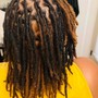 Loc Retwist + Chenille Curls