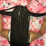 (10-12)Jumbo Box braids (rubber bands)