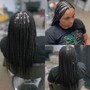 Straight back Cornrows (2-3)